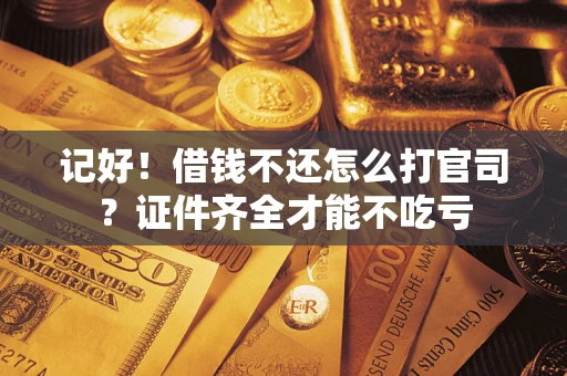北京记好！借钱不还怎么打官司？证件齐全才能不吃亏
