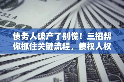 北京债务人破产了别慌！三招帮你抓住关键流程，债权人权益不再缩水
