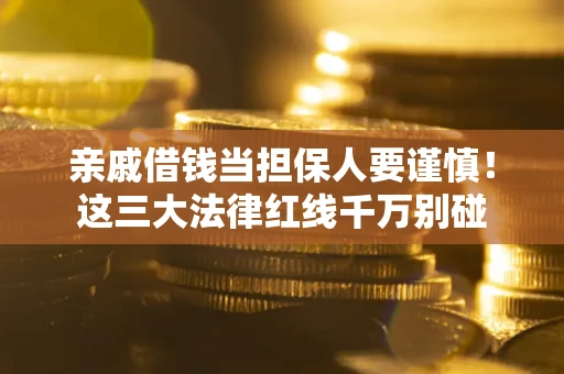 北京亲戚借钱当担保人要谨慎！这三大法律红线千万别碰