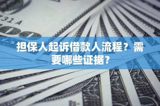 北京担保人起诉借款人流程?需要哪些证据? 北京担保人起诉借款人流程?需要哪些证据?