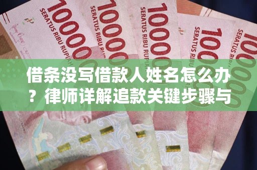 北京借条没写借款人姓名怎么办？律师详解追款关键步骤与证据链构建