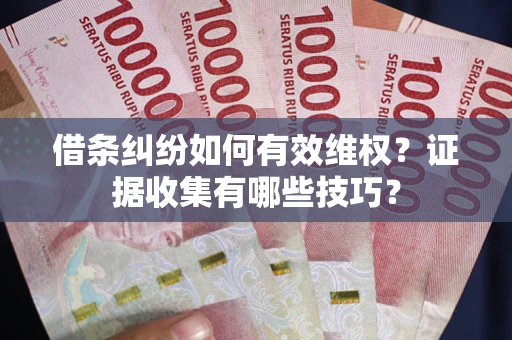 北京借条纠纷如何有效维权？证据收集有哪些技巧？