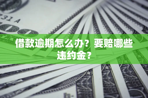 北京借款逾期怎么办？要赔哪些违约金？