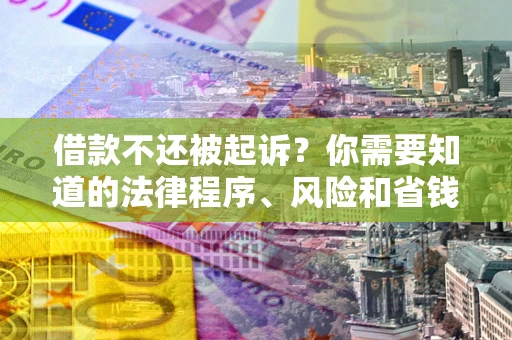 北京借款不还被起诉？你需要知道的法律程序、风险和省钱技巧