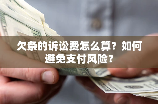 北京欠条的诉讼费怎么算？如何避免支付风险？