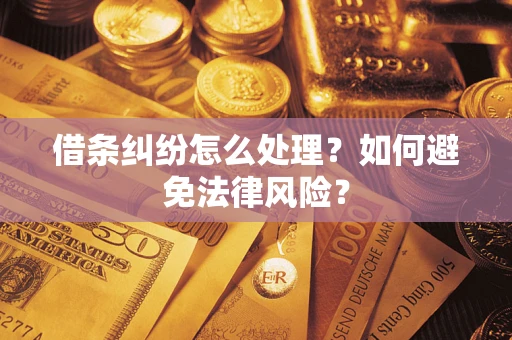 北京借条纠纷怎么处理？如何避免法律风险？